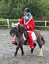 Det var fleire fine kostyme, men denne gongen blei det Live Pettersen, utkledd som ein blåhåra nisse, som stakk av med sigeren.