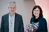 Andreas Andreassen tek over stafettpinnen frå Haldis Ø. Lier som fagdirektør i Helse Fonna. FOTO: EIRIK DANKEL/HELSE FONNA