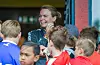 Siw Lund Johansen og dei andre vaksne passa på at alle hadde det bra.FOTO: TORSTEIN TYSVÆR NYMOEN