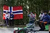 Bilkortesje frå Valevåg 11. april 2021.kortesje protest grendaskular opptog auklandshamn