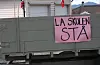 Bilkortesje frå Valevåg 11. april 2021.kortesje protest grendaskular opptog auklandshamn