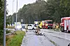 Bilulykke langs Tittelsnesvegen. To personer er fraktet til sykehus. Foto: Morten Vågset Møller