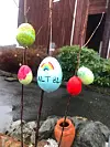 Påskeegg ved Sveio omsorgssenter.