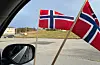 Bilkortesja i Sveio sentrum.