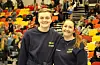 Konkurranse er alltid kjekt. Utøvsr Alex Heggheim Petersen Åkra drill og Sveio Drill og instruktør Christiana Panayiotou i Sveio drill.