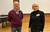 Oddmund Svartveit, leiar for Sveio Danselag og Edith Odden, instruktør, er begge nøgde med sveibuene på dagens dans.FOTO: THOMAS VALLESTAD DRAGESET