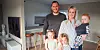 Familien på fem fekk nøkkel til det ferdige huset 12. juli i år.