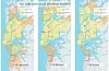 Her kan ein sjå kor langt ein kjem på ein time med dagens veg, og nye E39. Illustrasjon: Statens vegvesen