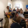 Frå Sveio Høgre og Haugesund Høgre sin sommarfest på Ryvarden 2024. Foto: Privat