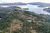 Delar av Flatnes fotografert med drone. Illustrasjonsfoto.