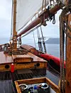 I ferd med å runda Stad på turen til Kristiansund for nokre år sidan. FOTO: PRIVAT