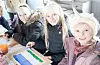 Frå venstre: Nora Muller Kaldheim (10), Ariel Runde Nygård (11) og Jenny Runde Nygård (6). FOTO: THOMAS VALLESTAD DRAGESET