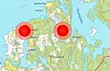 Dei fleste kundane som ikkje hadde fått straumen tilbake i 13.00-tida laurdag bur i Sveio. Kart: Fagne