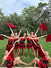 Baton Flag Senior er nytt av året, dermed er Sveio drill den aller første EU-meisteren i denne kategorien. Vinnarlaget består av åtte jenter i alderen 15-22 år: F.v. Ida Sofie Bauge, Hedda Gravelsæter, Ranveig Eide, Christiana Panayiotou, Rebekka Jacobsen , Katrin Eldholm, Kristina Apeland og Malin Nornes. Totalt seks land kjempa om førsteplassen.