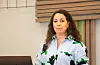 Samhandlingskoordinator Marianne Wennersberg presenterte Helsefellesskapet mellom Helse Fonna og kommunane i regionen.