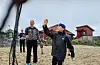Markus F. Knutsen (10) «smashar» ballen som Sunniva Rossebø legg opp.