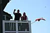 Nokre bebuarar hadde perfekt utsikt til 17. mai-talene.