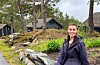 Vertinna for dei tre Nappahyttene, Tatsiana Kozel, kan fortelja om særs godt turistbesøk denne sommaren. Foto: Thomas Førde