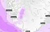 Timesvarselet for yr syner vindkast på opp mot 14 sekunder frå søraust, og mogelegheiter for snø.SKJEMDUMP: METEOROLOGENE/TWITTER