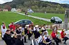 Førde skulemusikkorps og Valestrand skulekorps slo sine troppar saman på årets 17. mai. Her utanfor Førde kyrkje. Midtrekka: Ole Jacob Ravn Ottesen, Johannes Førde, Bjørnar Førde, Elin Dalland Hetlesæter, Gunvor T. Steinsland, Åshild Skjelbreid og Solveig Brynjelsen. På trommer; Maja Jørgine Aronsen og Patrick Grutle. 4 unge Førde-blåsarar: Ida Ottesen Frimandslund t.v., Tuva Ottesen, Patrick Grutle og Veslemøy Torkelsen.