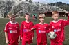 Noah, Oliver, Markus og Theodor klare til kamp. FOTO: SIW JOHANSEN