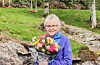 Elisabeth Hauge Bakke får denne vekas Vestavind-bukett. FOTO: GUNNHILD LØNNING