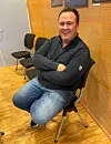 Påtroppande ordførar André Mundal Haukås (H) følge møtet frå bakerste benk.
