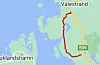 Her går Liereidvegen, også kjend som fylkesveg 4988.FOTO: GOOGLE MAPS.