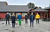 Politikarane Vestavind møter i Auklandshamn si første prioritet er å stoppa nedlegging av skular. – Dette forpliktar oss til å følgje opp med tiltak som legg til rette for vekst både sør og nord i kommunen. I sentrum har me allerede mange og gode tiltak som fungerer, meiner dei. F.v. Ole-Ørjan Hov, Monica V. Valen, John Kristian Økland, Lars Einar Hollund, Olav Østebø Olsen og Jarle Jacobsen.