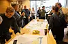 Om lag 20 personar møtte opp for å høyra om sjønæring og havvind.FOTO: THOMAS VALLESTAD DRAGESET