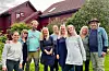 Desse engasjerer seg for solidaritet med Ukraina og Palestina: Frå venstre: Susan Abdullah, Liv Marit Økland, Per Kristian Valen, Jane Jünger, Marta Svendsbø, Anne Lise Økland, Silje Marie Grutle, Siv og John Olav Hammer.FOTO: PRIVAT