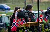 For at lyden skulle nå ut til heile Sveio drilltropp, blei løysinga mikrofonen på talarstolen.
