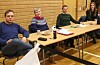 Fram til klokka 15 hadde valstyret i Vikse tatt imot 50 røyster. Frå venstre nestleiar Ingvar Vierdal, leiar Elisabeth Tollaksen Vikse, Stig Sandaas og Guro Røher Eriksen.FOTO: EINAR VESTVIK