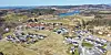 Dronefoto sveio sentrum åsevatnet sveio omsorgssenter