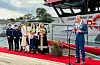 – Å få vera med på dåpen av «Einar Helsing UNI» er eit synleg bevis på at Redningsselskapet fortsatt er her for oss – og vil vera det i åra som kjem, sa ordførar i Haugesund Nils Konrad Bua. Foto: Eigil Andersen/ Redningsselskapet