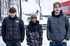 PR-gruppa for kabareten består av Patrick Reine Severinsen (t.h.), Taha a Nurahmed, Mark Farkasiszki (t.v) og Eirik Hovland Hindøy. Sistnemde er ikkje med på bildet.