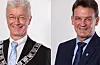 Jon Askeland (Sp, t.v.) er fylkesordførar i Vestland, medan Rune Haugsdal er fylkesdirektør.FOTO: VESTLAND FYLKESKOMMUNE