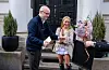 Leiar i Norges Mållag, Peder Lofnes Hauge, og Sophie Elise Isachsen etter prisoverrekkinga. Foto: Thomas Brun / Noregs Mållag
