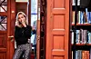 Influensar Sophie Elise Isachsen oppdaga skrivedgleda på ungdomsskulen og har no skrive tre bøker. Ho vedgår at ho føretrekk å skrive framfor å prate. Foto: Vidar Ruud / NTB / NPK