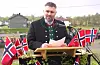 Tore Fykse hadde i år oppgåva som leiar i 17.mai komiteen i Sveio.