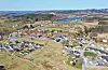 Dronefoto sveio sentrum åsevatnet sveio omsorgssenter