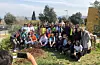 Alle elevane som var med i prosjektet i Italia, saman med nyplanta Erasmustre.