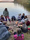 Ei helg i september var det leir for 8. klassingane i Sveio kyrkjelyd på Vigdarheim leirstad.