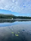 Morgonstemning 23.07.23. Kvernavatnet, mest kalt Storavatnet, Kvalvåg Sveio.