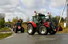 Tog i Valevåg med Vidar Stokkenes og datter Annika forest i traktor.
