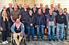 Valestrand Mannskor f.v. – framme. Ane Agdestein (pianist), Bror Eivind Eriksen, Kjell Haugland, Harry Lie, Andres Blytt og Tor Inge Flåten. I midten: Kjell Olav Møllerhaug, Ivar Blytt, Arild Høyland, Olav Torfinn Jondahl, Dagfinn F. Bjørge, Preston James Kingsley (dirigent), Johannes Normann og Endre Hetlesæter. Bak: Hans Christian Andersen, Ivar Ørstavik, Svein Olaf Nilsen, Bård Arne Bårdsen, Alf Årsnes, Sigmund Skard, John Olav Hammer, Arne Haugland og Bjarne Hetlesæter. Foto: Valestrand Mannskor / Bjarne Hetlesæter