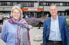Inger Cathrine Bryne i lag med adm. dir. Olav Klausen i Helse Fonna.FOTO: Eirik Dankel, Helse Fonna