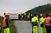 11 aksjonistar hindra arbeid med montering av master i samband med kraftlinja i Hardanger, «Sima-Samnanger» i 2011.