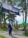Ordførar André Mundal Haukås talar før snorklypping