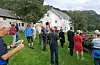 Hovudhuset på garden i bakgrunnen.